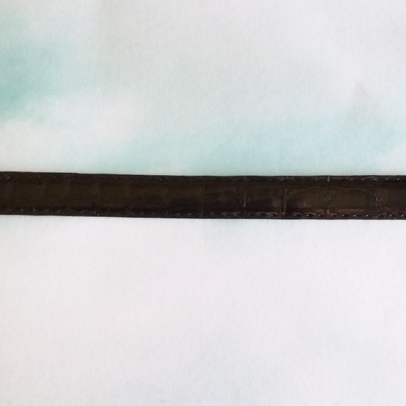 Black & Brown Reversible Croc Belt - Picture 5 of 7